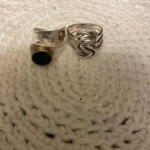 Two sterling silver rings